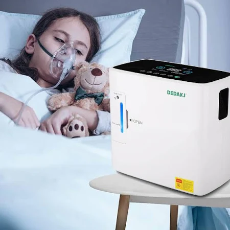 DEDAKJ Oxygen Concentrator 2-9L/min Adjustable Portable Oxygen Machine for Home and Travel Use, AC 110V Humidifiers